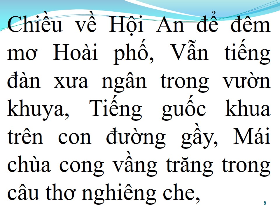 Lời bài hát ĐÊM HỘI PHỐ HOÀI