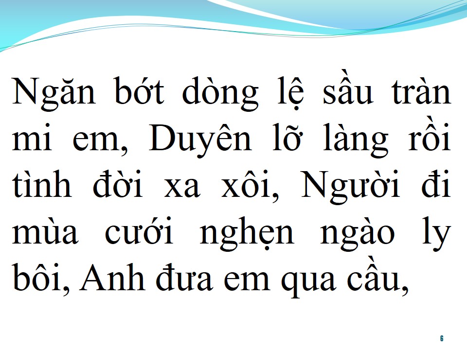 Lời bài hát EM ĐI MÙA CƯỚI
