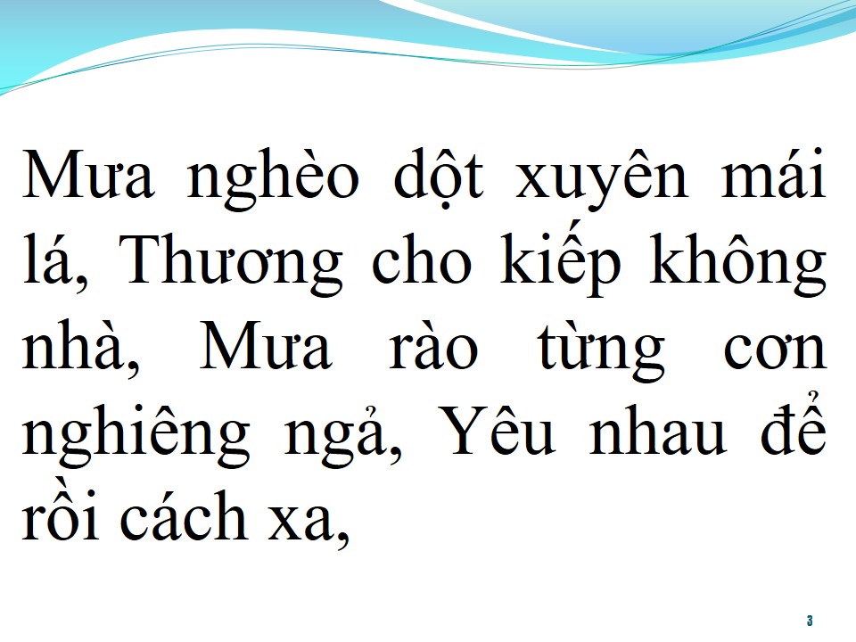 Lời bài hát NHỮNG GIỌT MƯA SẦU