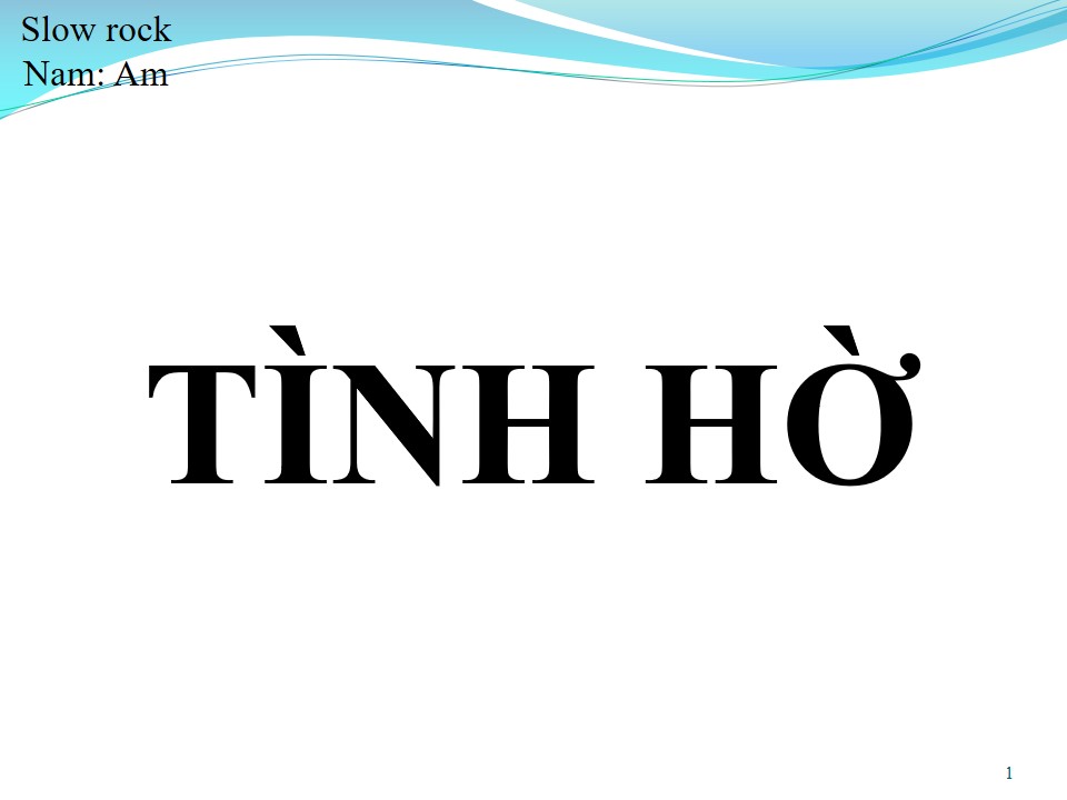 Lời bài hát TÌNH HỜ
