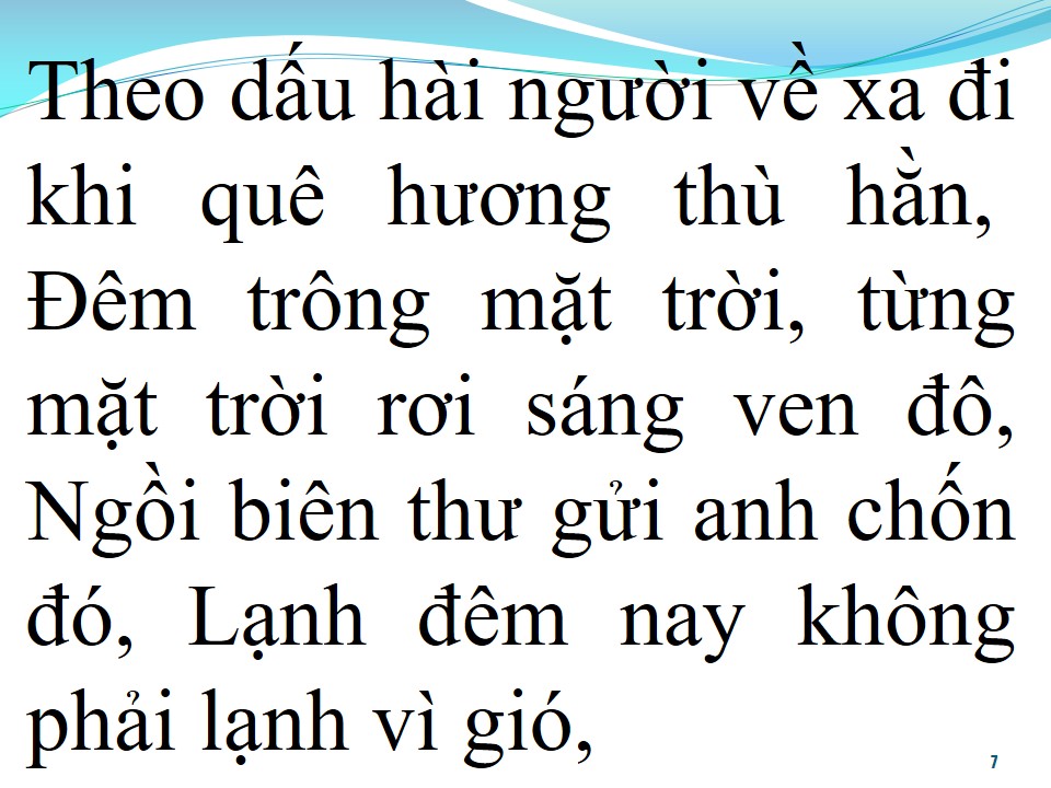 Lời bài hát THƯ GỬI NGƯỜI MIỀN XA