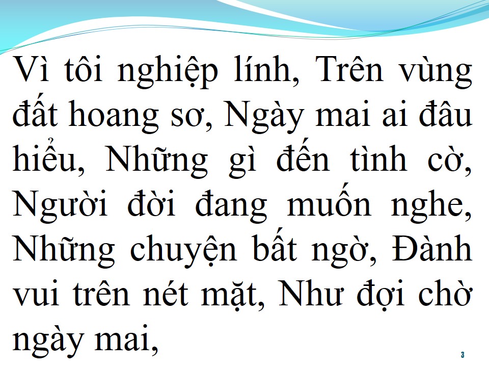 Lời bài hát LỜI TRẦN TÌNH