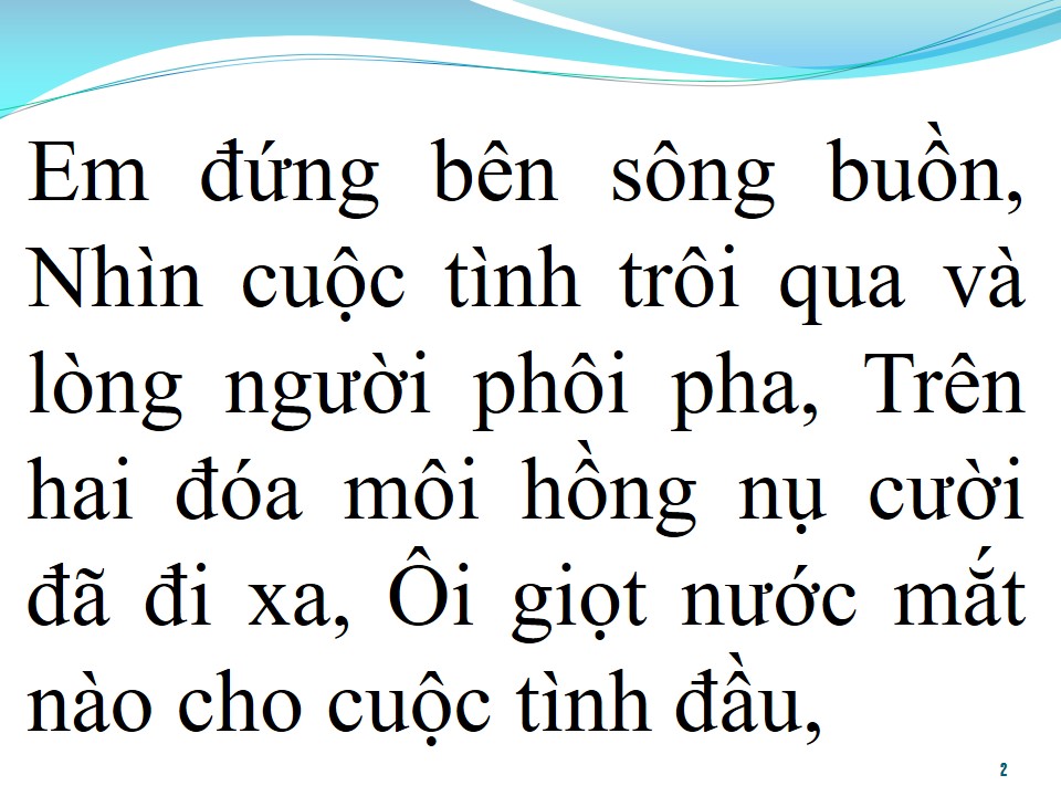 Lời bài hát GIỌT NƯỚC MẮT NGÀ