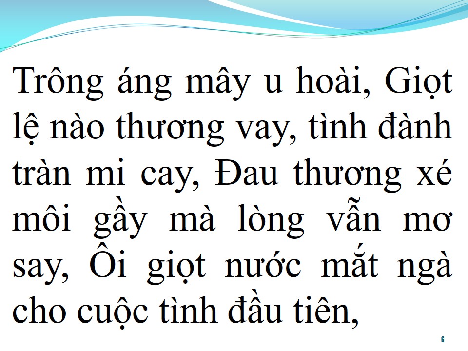 Lời bài hát GIỌT NƯỚC MẮT NGÀ