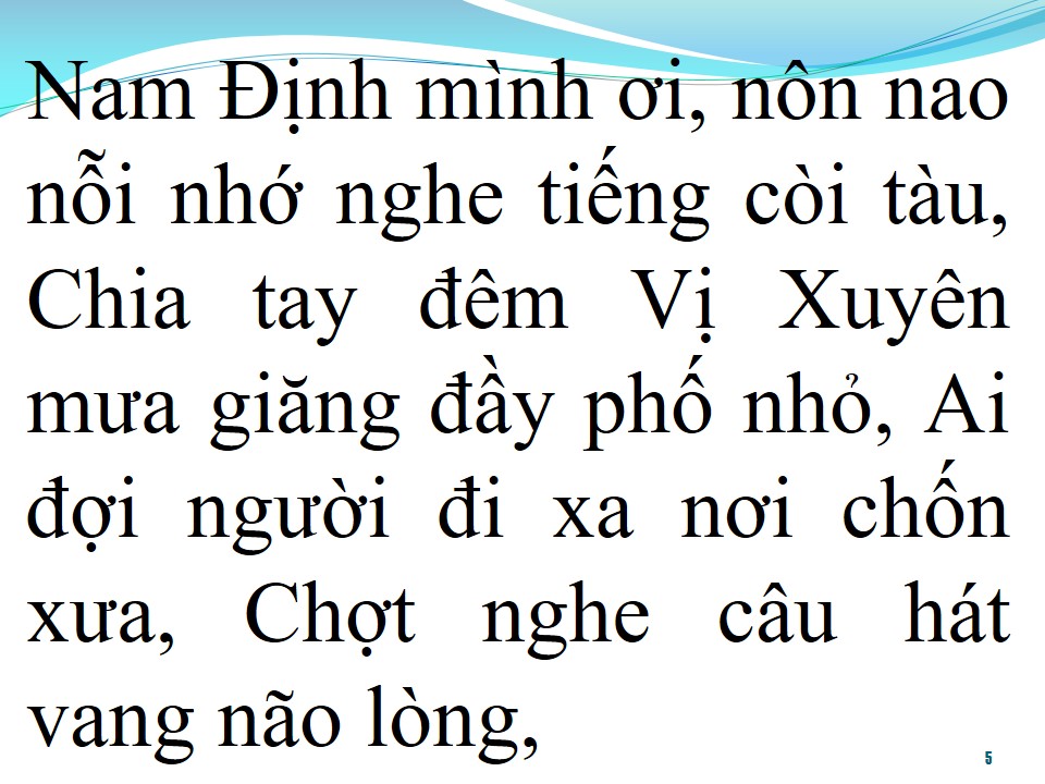 Lời bài hát NAM ĐỊNH MÌNH ƠI