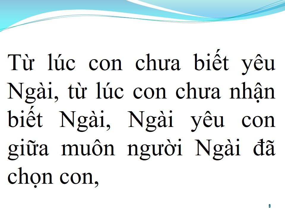 Lời bài hát CHÍNH CHÚA CHỌN CON
