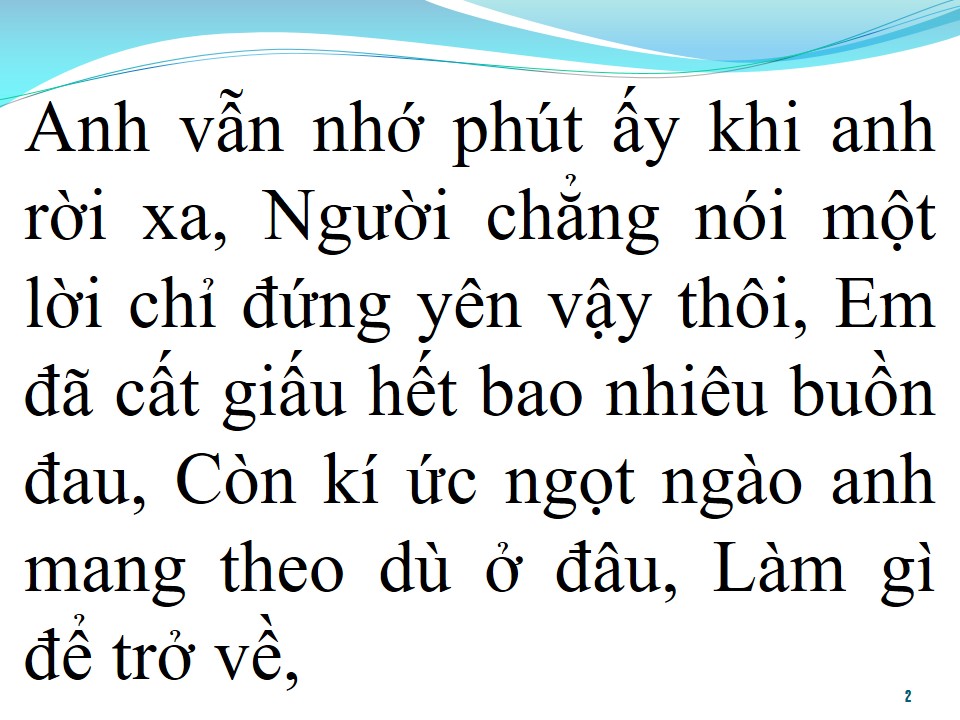 Lời bài hát XIN ĐỪNG LẶNG IM