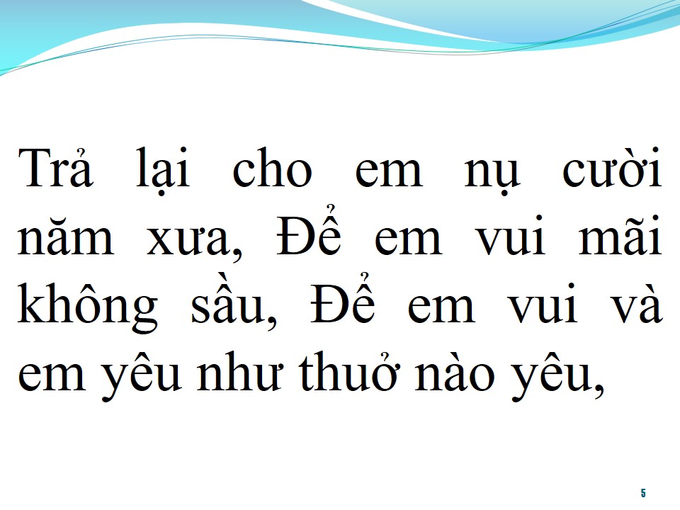 Lời bài hát TRẢ LẠI CHO EM