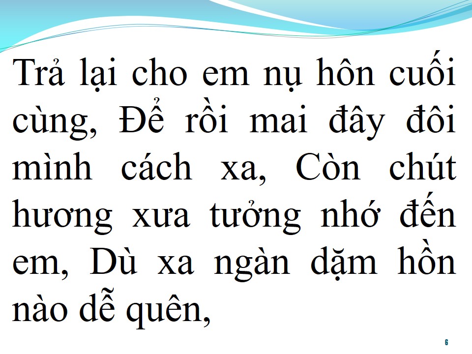 Lời bài hát TRẢ LẠI CHO EM