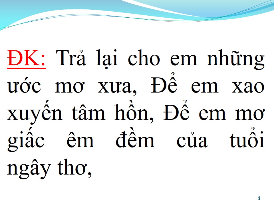 Lời bài hát TRẢ LẠI CHO EM