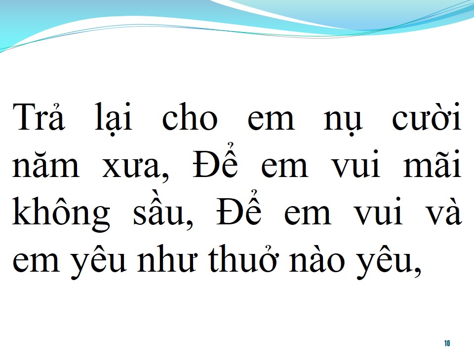 Lời bài hát TRẢ LẠI CHO EM