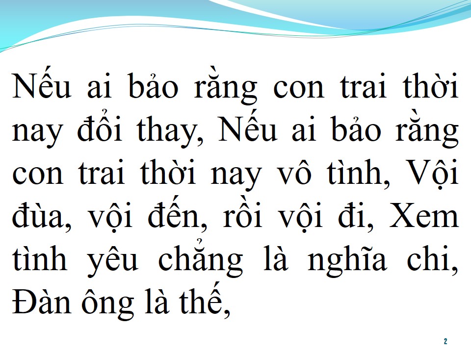 Lời bài hát CON TRAI
