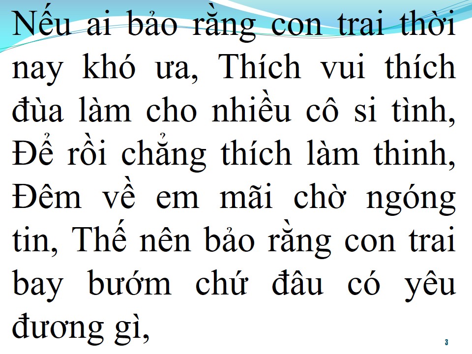 Lời bài hát CON TRAI