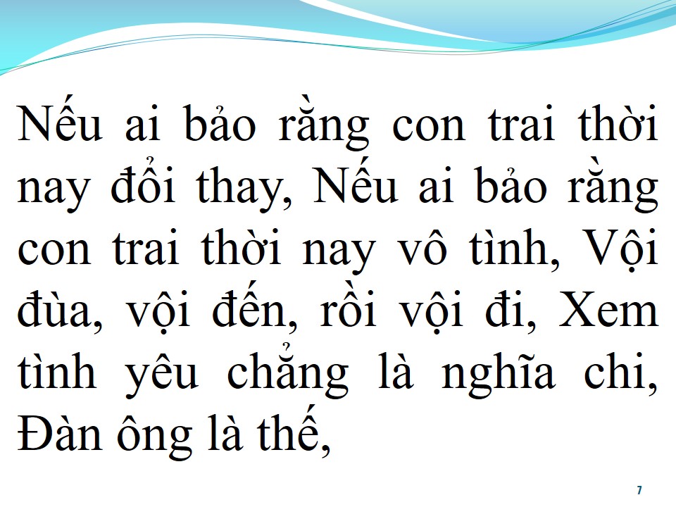 Lời bài hát CON TRAI