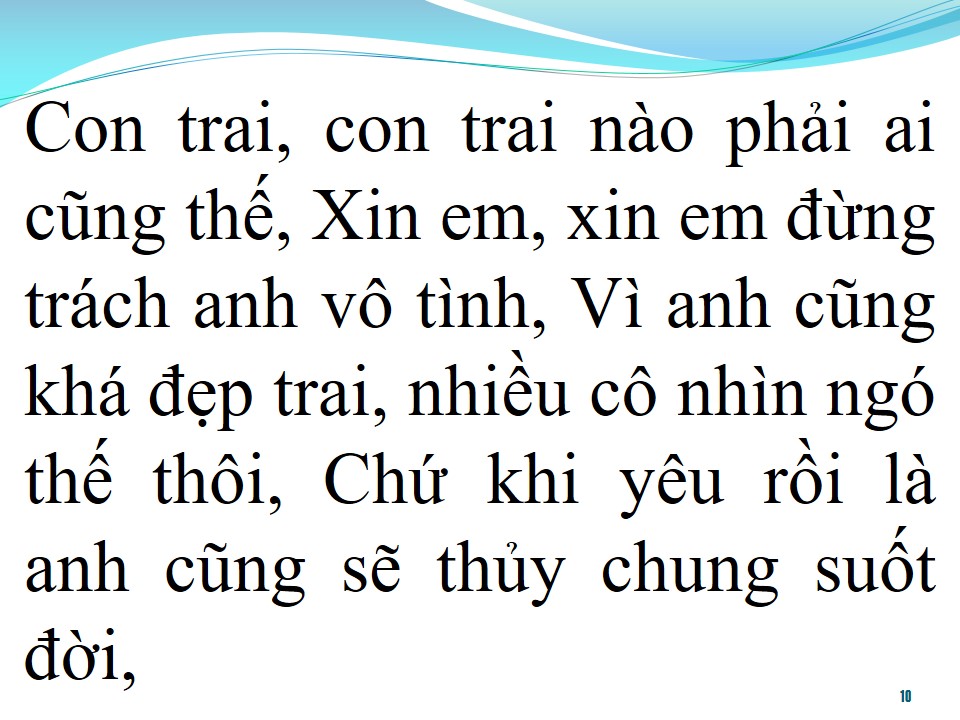 Lời bài hát CON TRAI