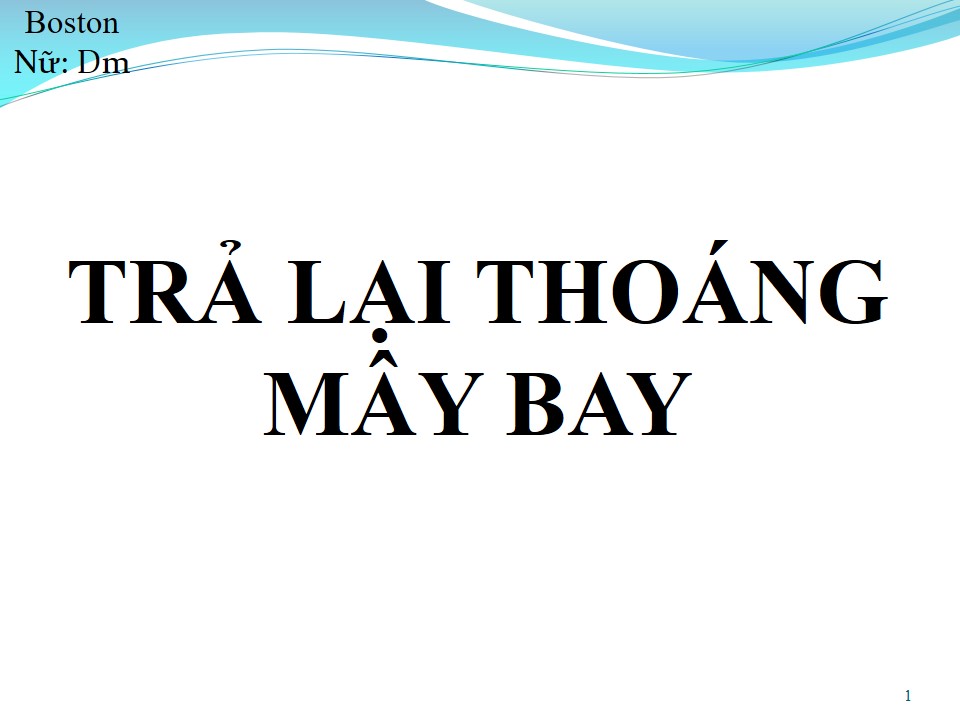 Lời bài hát TRẢ LẠI THOÁNG MÂY BAY