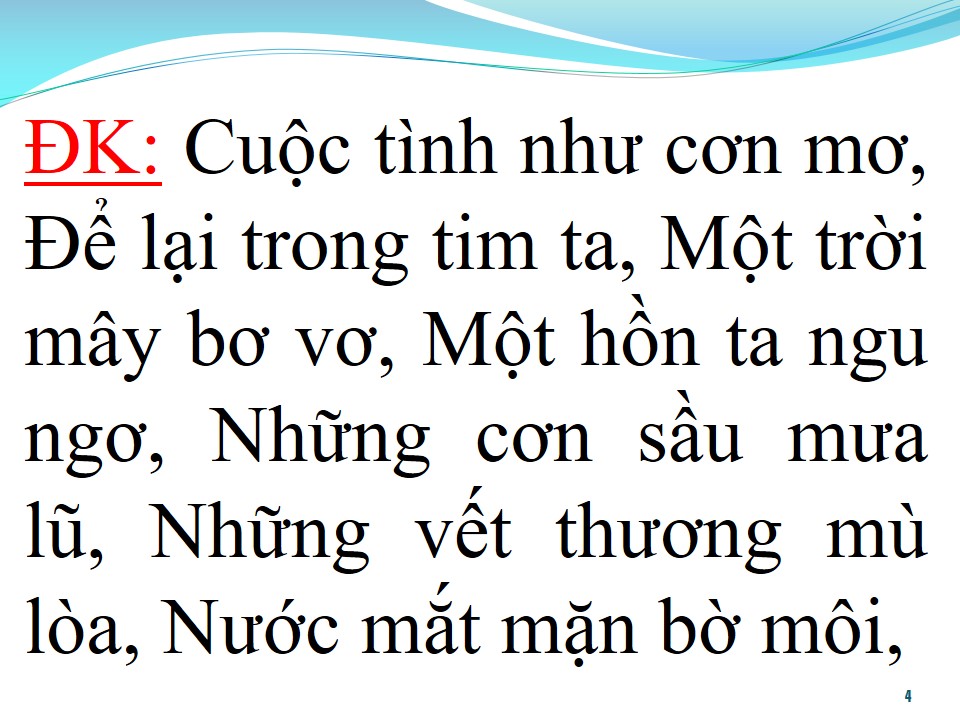 Lời bài hát TRẢ LẠI THOÁNG MÂY BAY