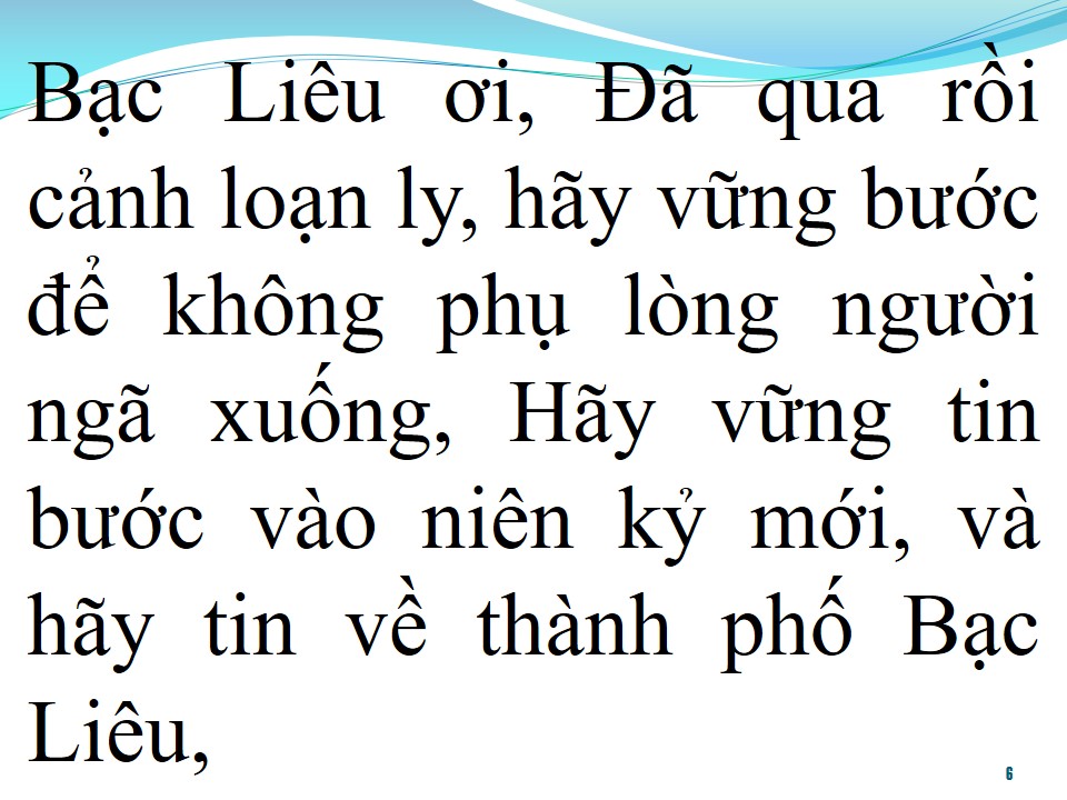 Lời bài hát NHỚ BẠC LIÊU (TÂN CỔ)