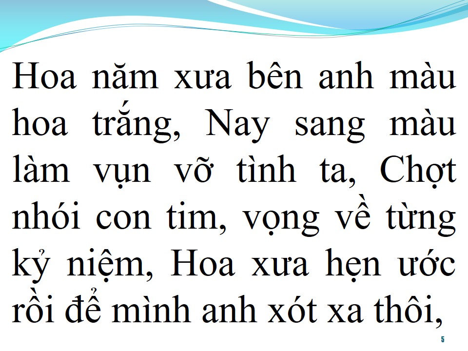 Lời bài hát MÀU HOA TAN VỠ