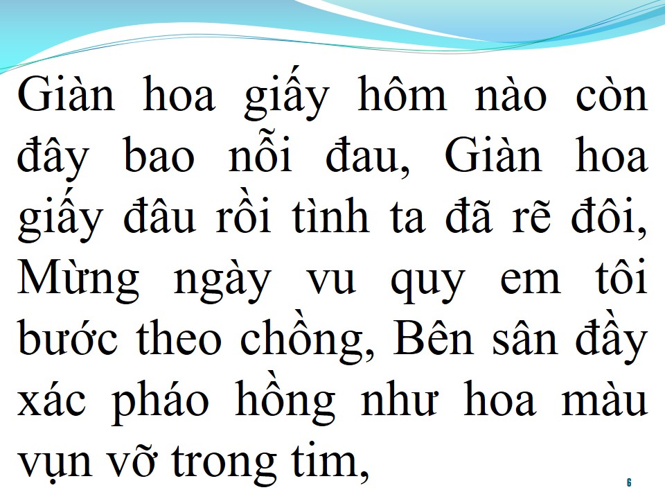 Lời bài hát MÀU HOA TAN VỠ