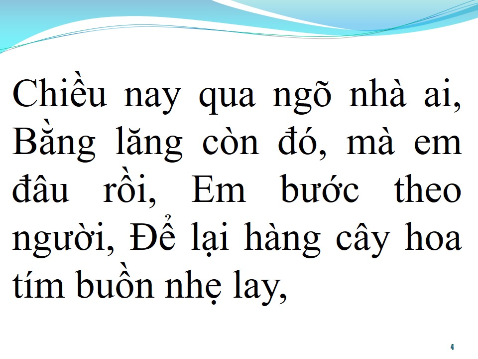 Lời bài hát BẰNG LĂNG BUỒN