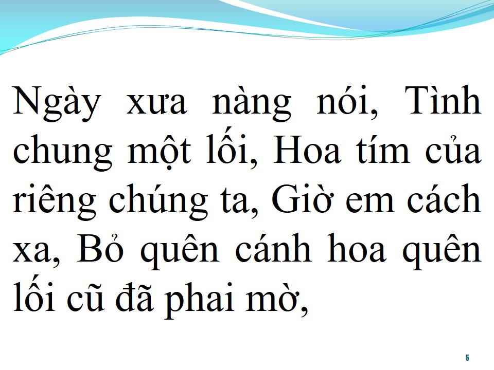 Lời bài hát BẰNG LĂNG BUỒN