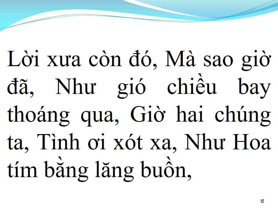 Lời bài hát BẰNG LĂNG BUỒN