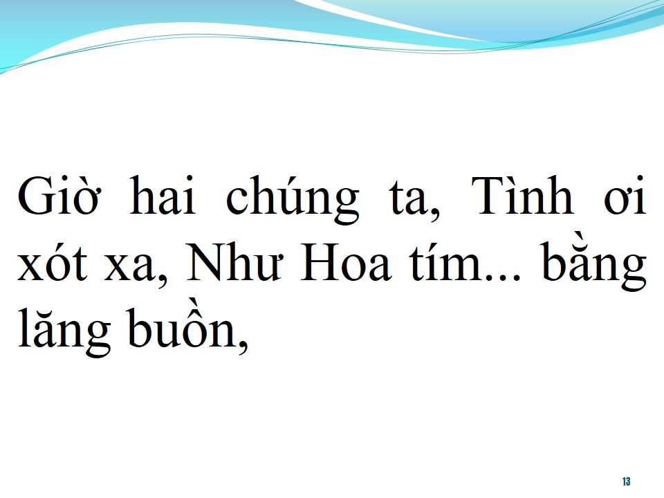 Lời bài hát BẰNG LĂNG BUỒN