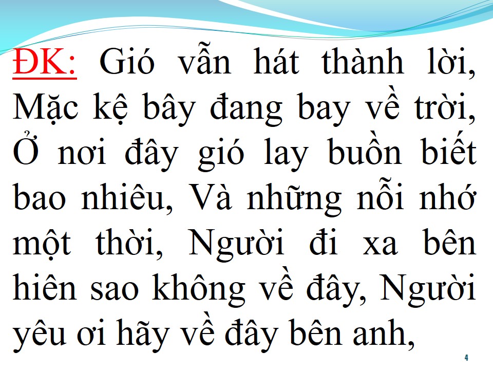 Lời bài hát GIÓ VẪN HÁT