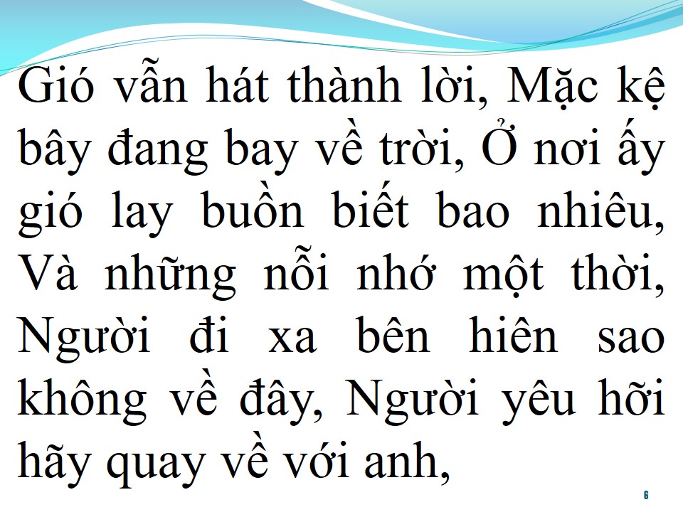 Lời bài hát GIÓ VẪN HÁT