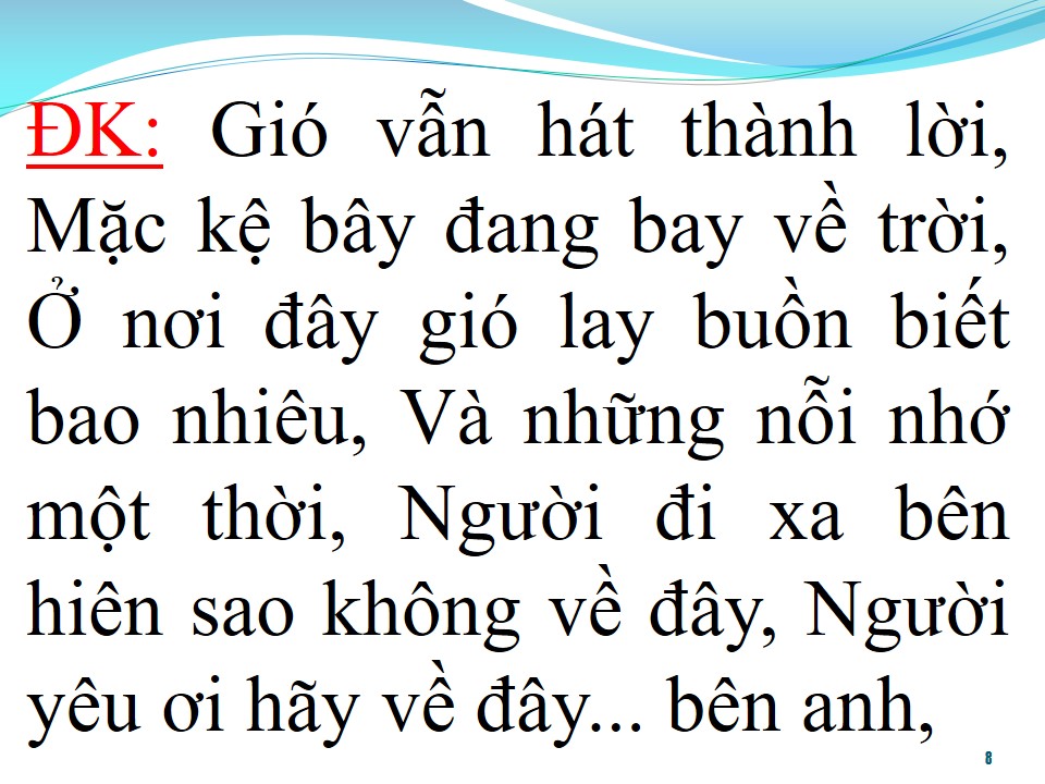 Lời bài hát GIÓ VẪN HÁT