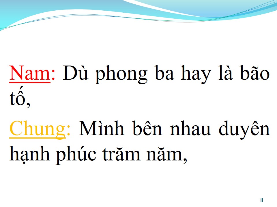 Lời bài hát TƠ HỒNG TRỜI ĐÃ SE DUYÊN (SONG CA)