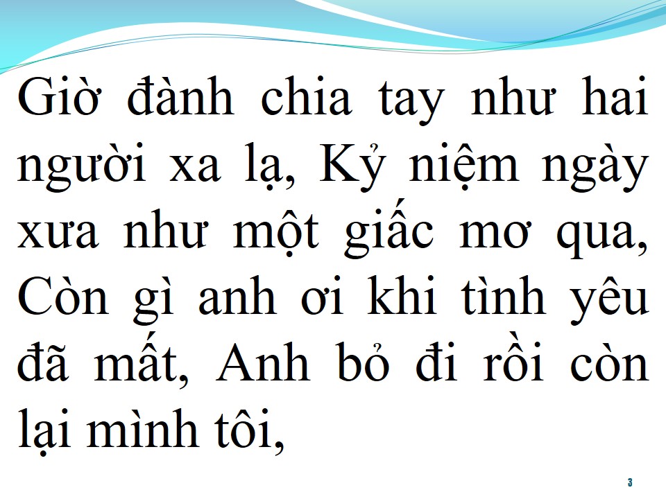 Lời bài hát ĐÀNH CHÔN KỸ NIỆM