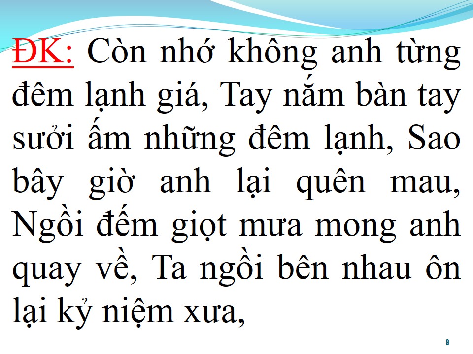 Lời bài hát ĐÀNH CHÔN KỸ NIỆM