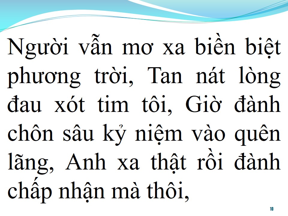 Lời bài hát ĐÀNH CHÔN KỸ NIỆM