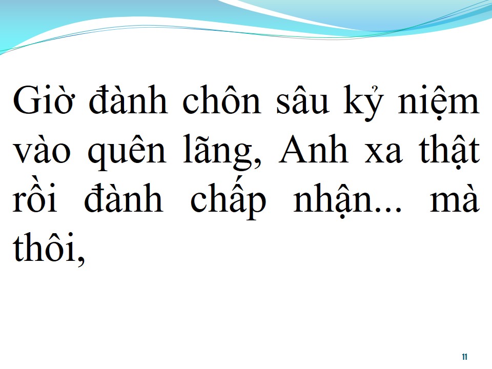 Lời bài hát ĐÀNH CHÔN KỸ NIỆM
