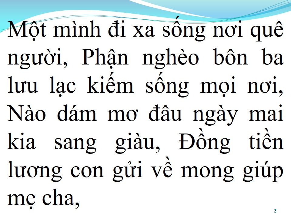 Lời bài hát CON NHỚ NHÀ
