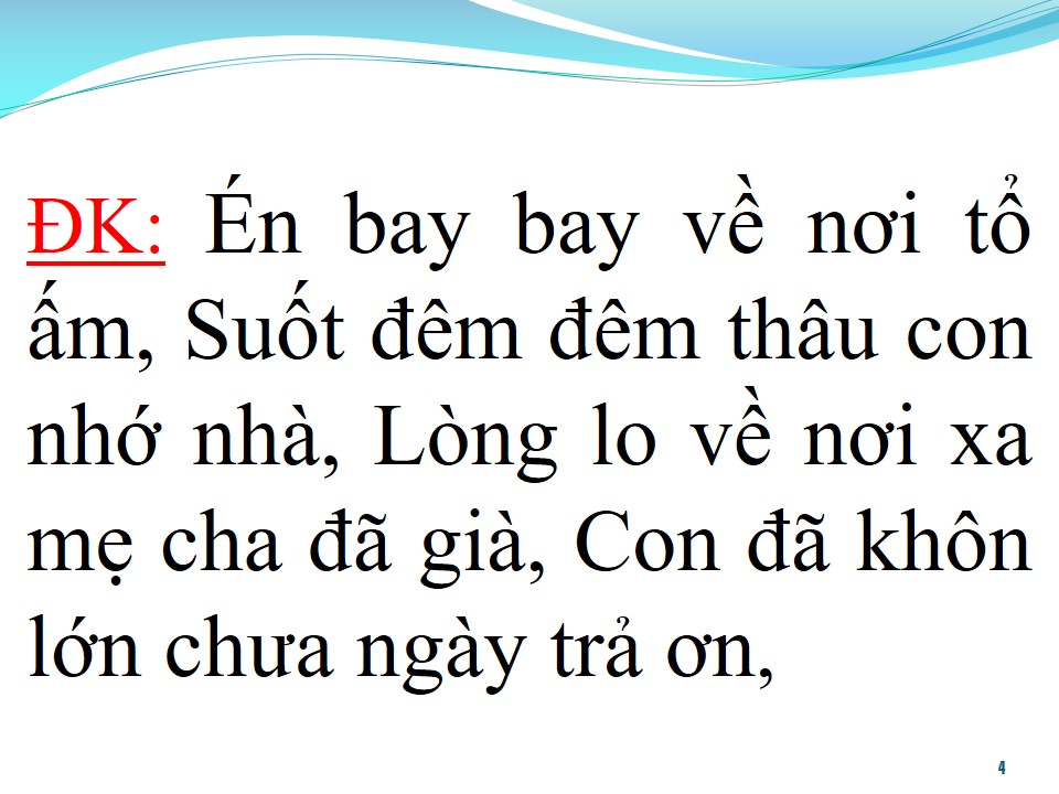 Lời bài hát CON NHỚ NHÀ