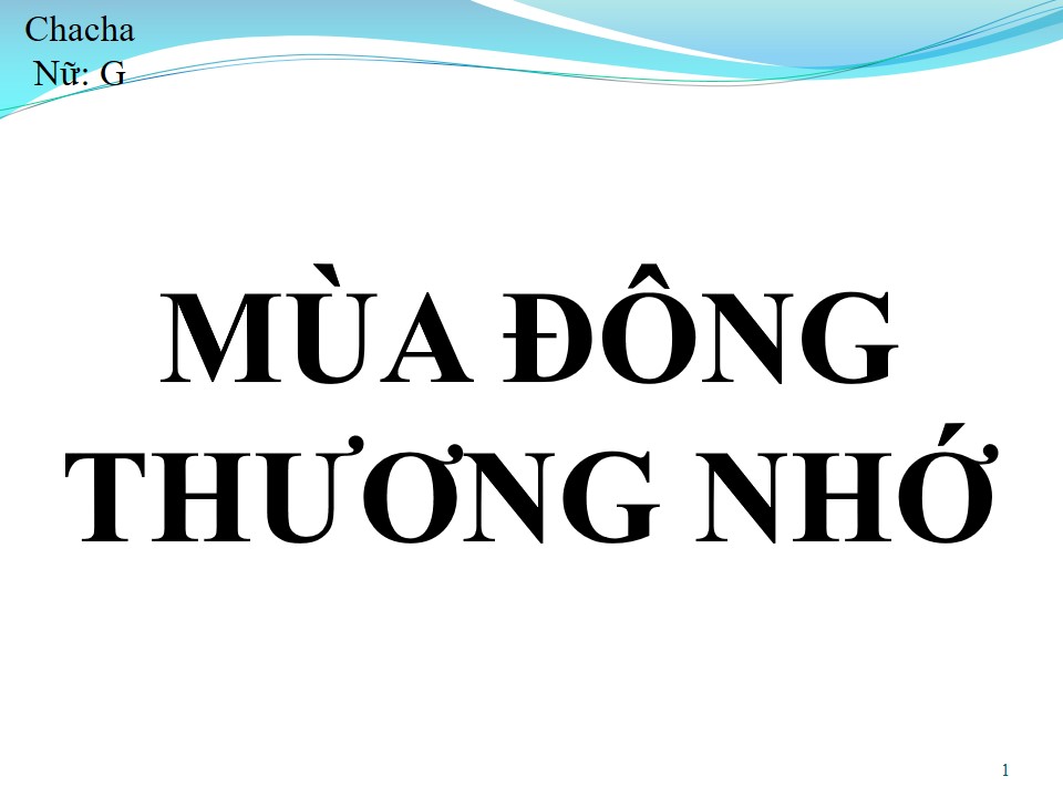 Lời bài hát MÙA ĐÔNG THƯƠNG NHỚ