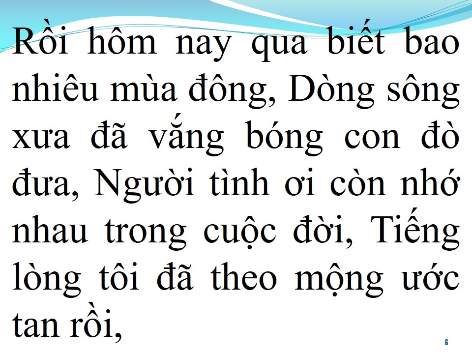 Lời bài hát MÙA ĐÔNG THƯƠNG NHỚ