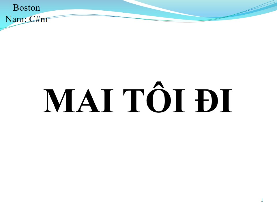 Lời bài hát MAI TÔI ĐI