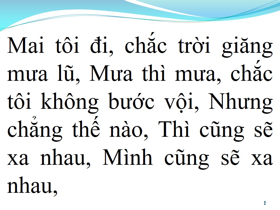Lời bài hát MAI TÔI ĐI