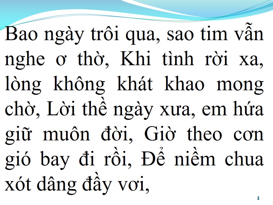 Lời bài hát TÔI KHÔNG CÒN YÊU EM