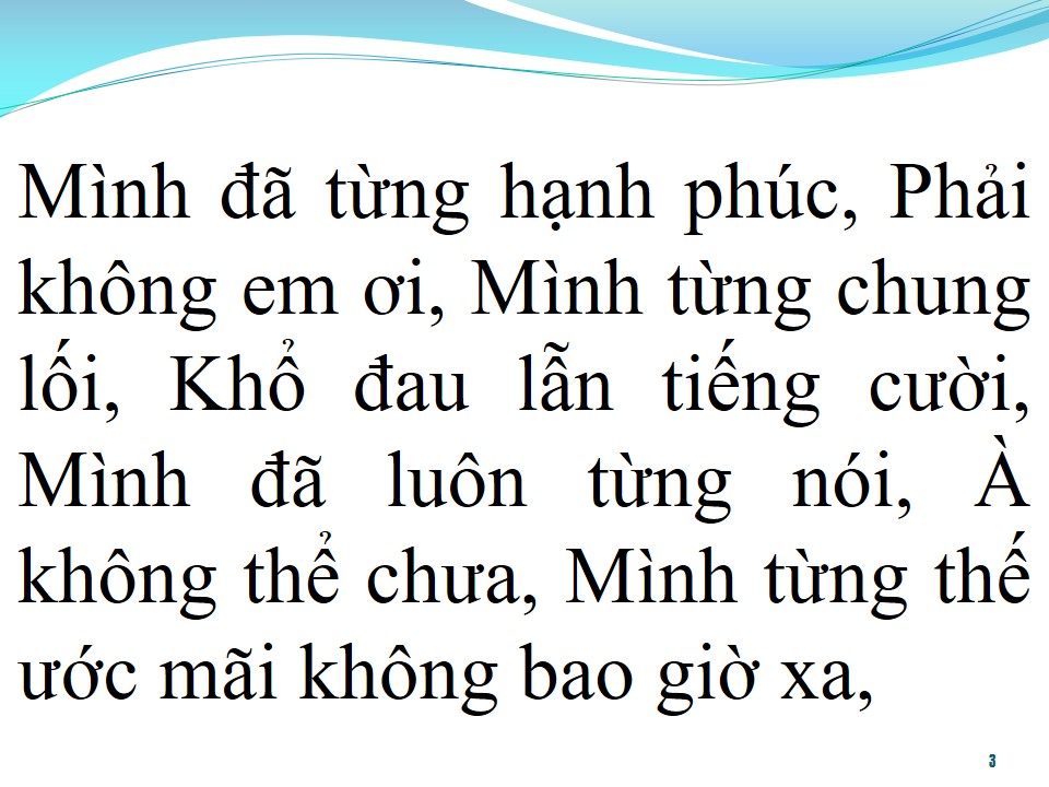 Lời bài hát BƯỚC QUA ĐỜI NHAU