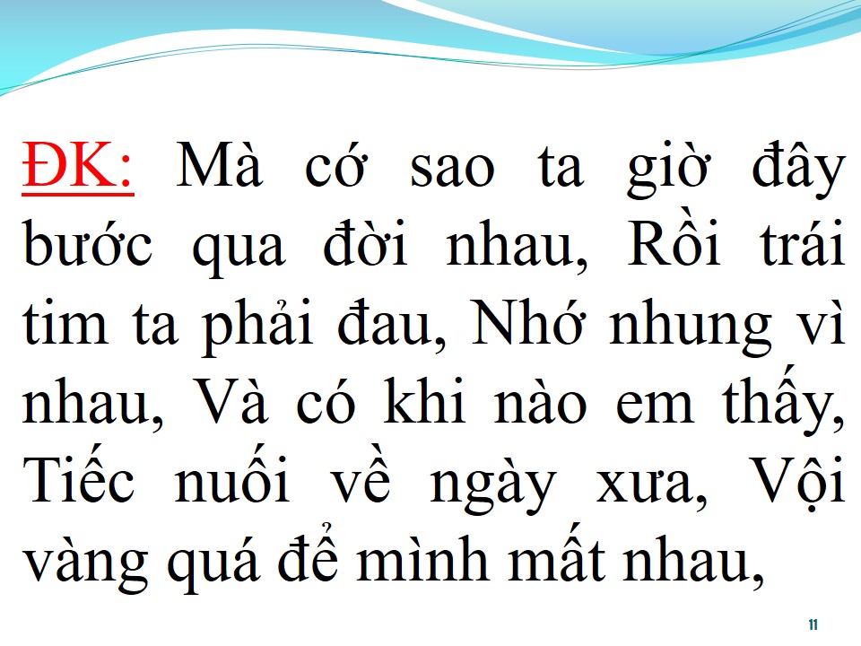 Lời bài hát BƯỚC QUA ĐỜI NHAU