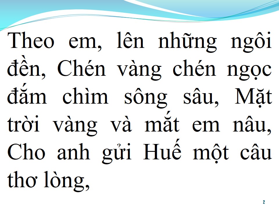 Lời bài hát TẠM BIỆT HUẾ