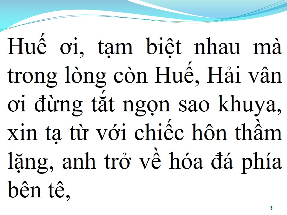 Lời bài hát TẠM BIỆT HUẾ