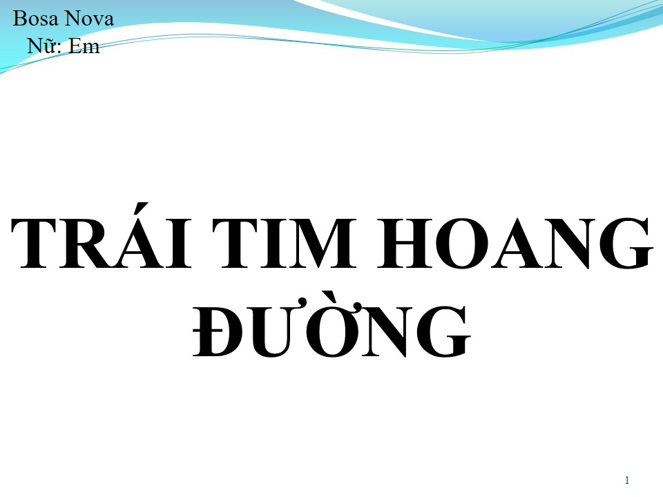 Lời bài hát TRÁI TIM HOANG ĐƯỜNG