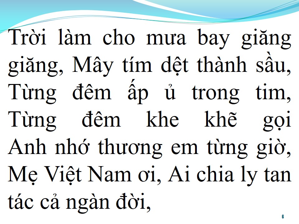 Lời bài hát TÁM ĐIỆP KHÚC