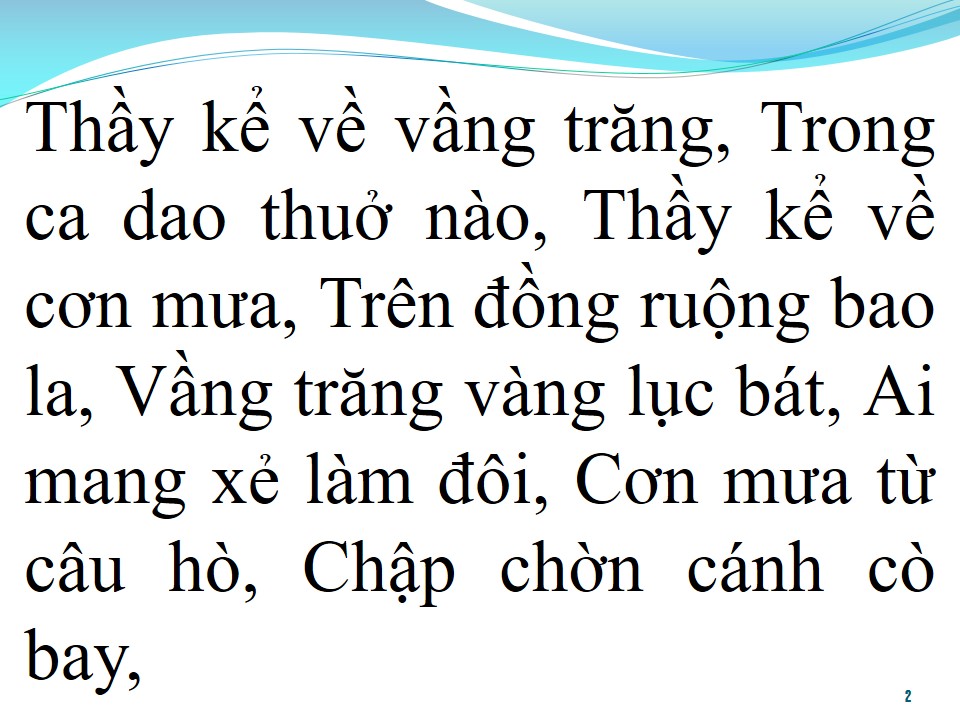 Lời bài hát NHỮNG ĐIỀU THẦY CHƯA KỂ
